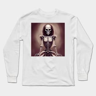 Ballet Skeleton Gothic Dancing Bones Long Sleeve T-Shirt